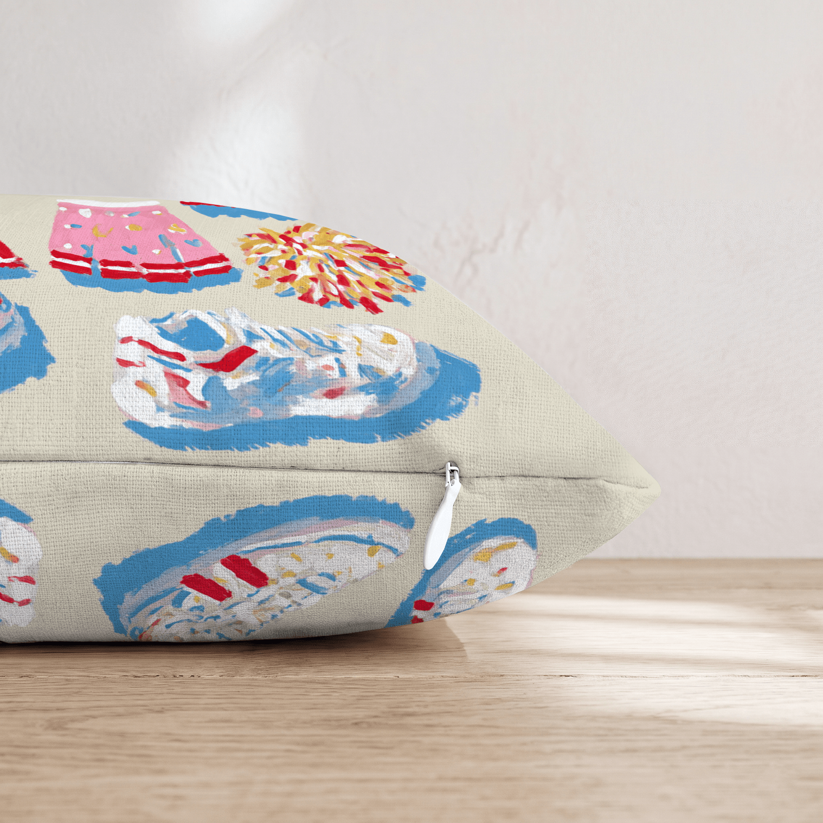 Vintage Varsity Throw Pillow - Hillcroft Home