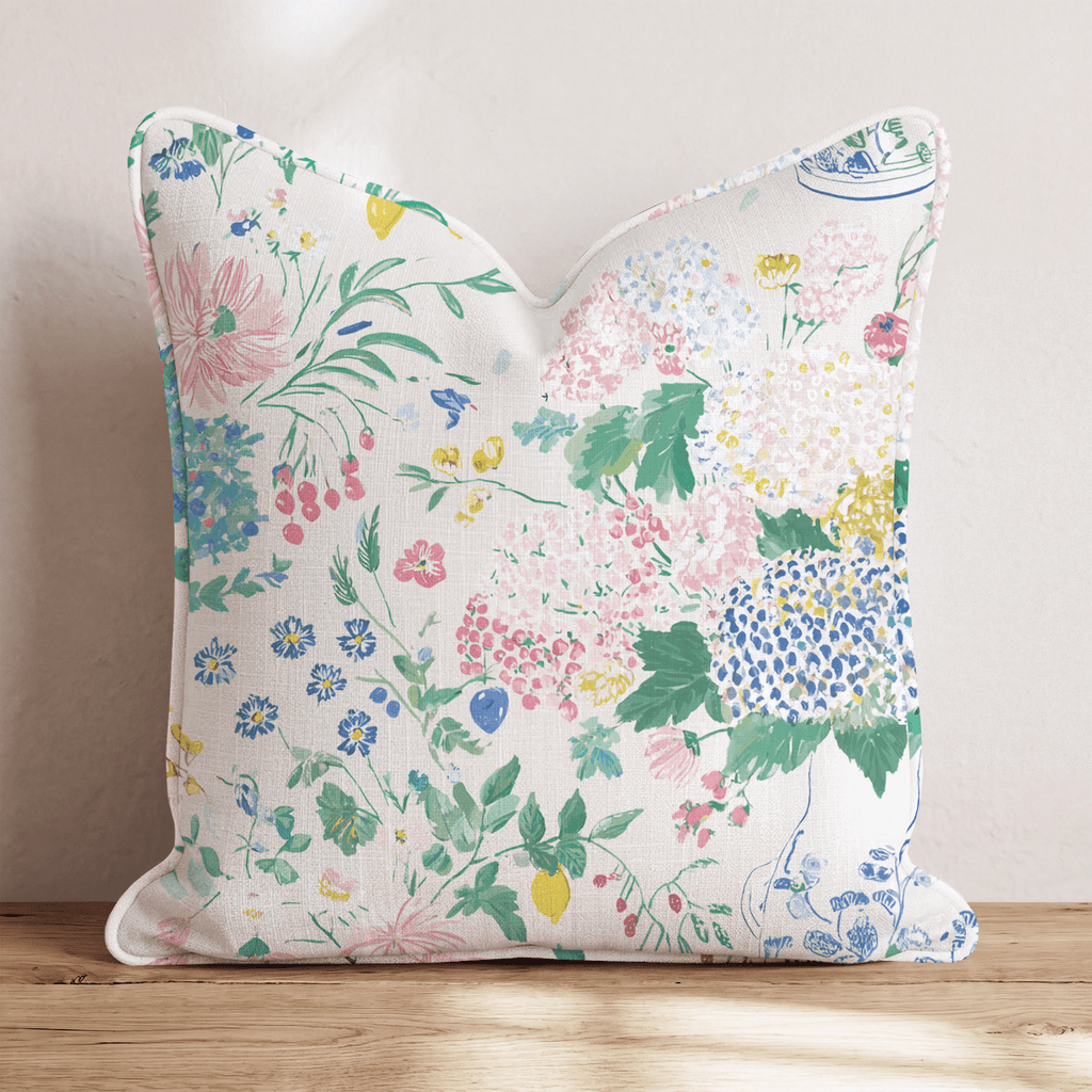 Vintage Vase Throw Pillow - Hillcroft Home