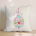 Vintage Village Ornament Throw Pillow - Hillcroft Home