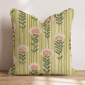 Vintage Viola Throw Pillow - Hillcroft Home