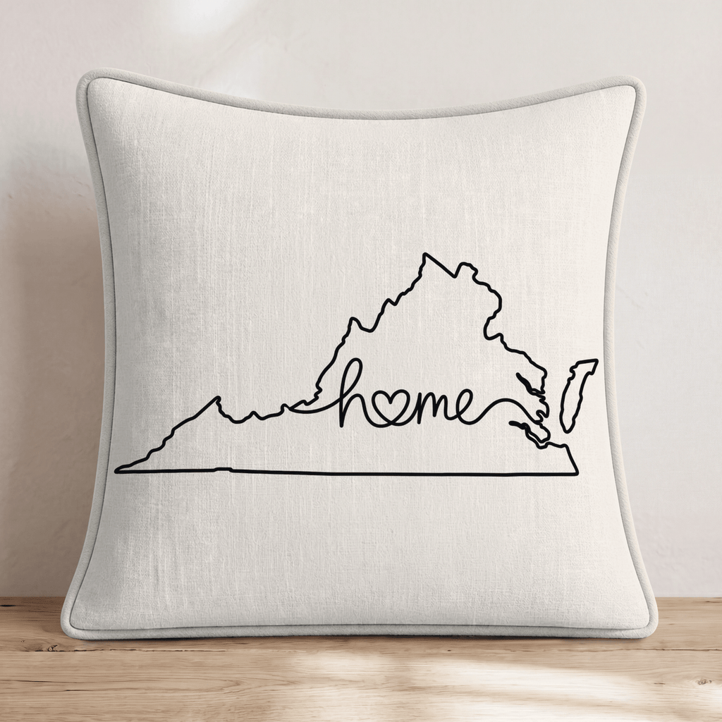 Virgina Home Throw Pillow - Hillcroft Home