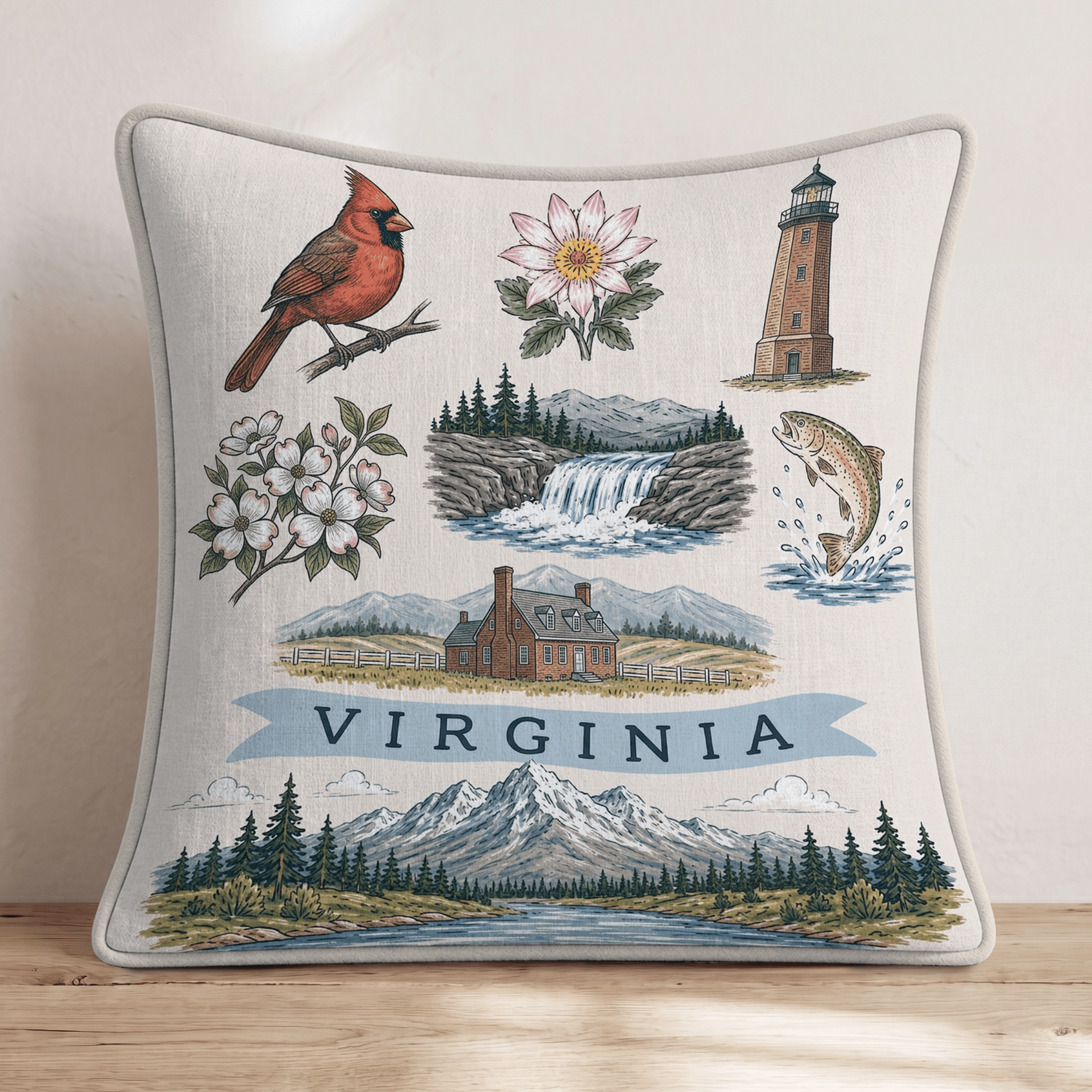 Virginia Gallery Throw Pillow - Hillcroft Home