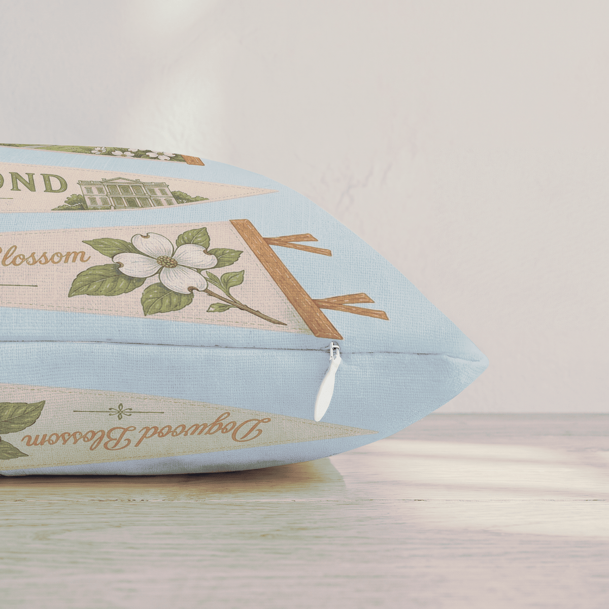 Virginia Pennant Throw Pillow throw pillow - Hillcroft Home