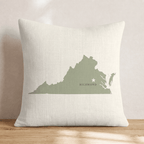 Virginia State Capital Throw Pillow - Hillcroft Home