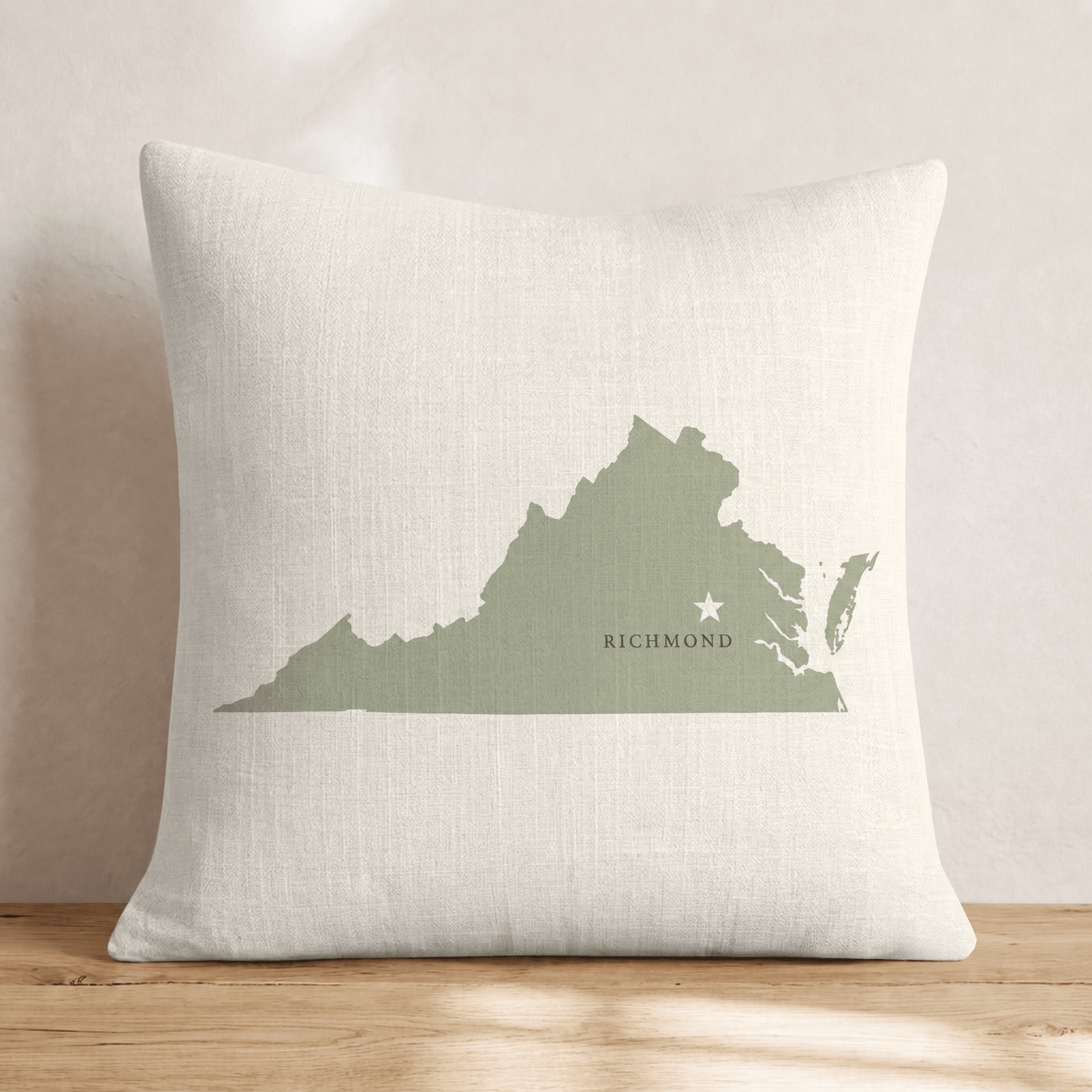 Virginia State Capital Throw Pillow - Hillcroft Home