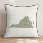 Virginia State Capital Throw Pillow - Hillcroft Home