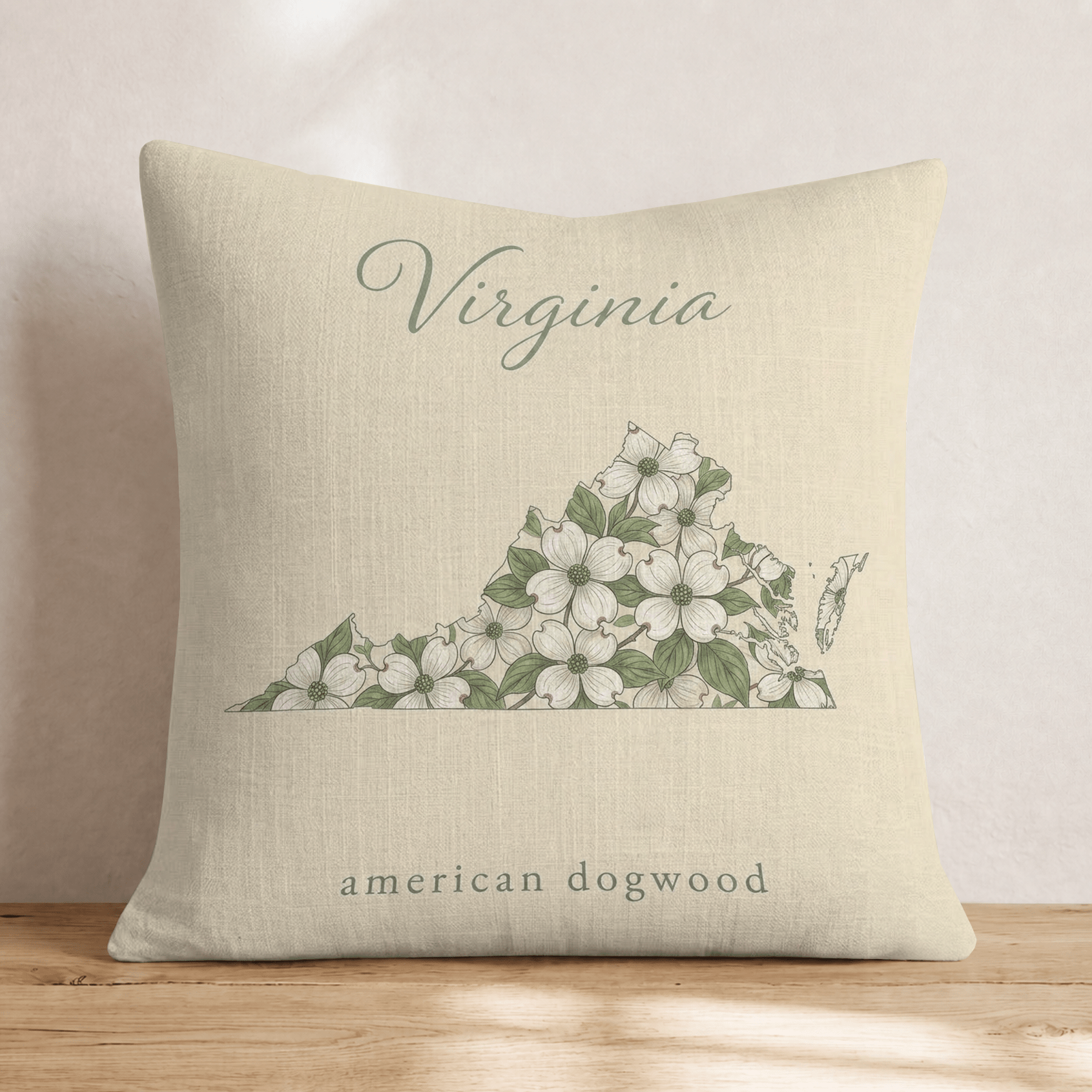 Virginia State Flower Throw Pillow - Hillcroft Home