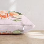 Vivid Aperol Throw Pillow - Hillcroft Home