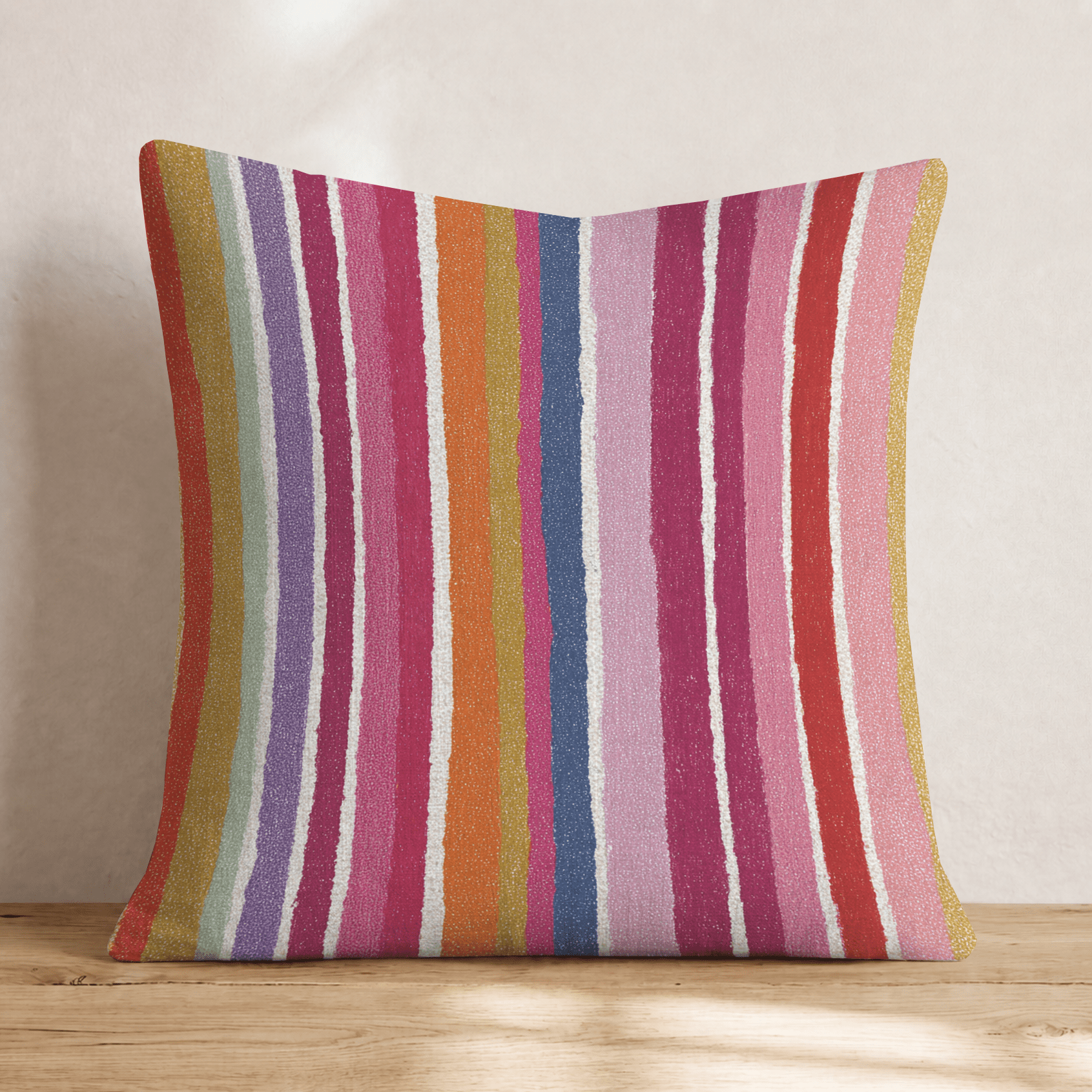 Vivid Stripes Throw Pillow - Hillcroft Home