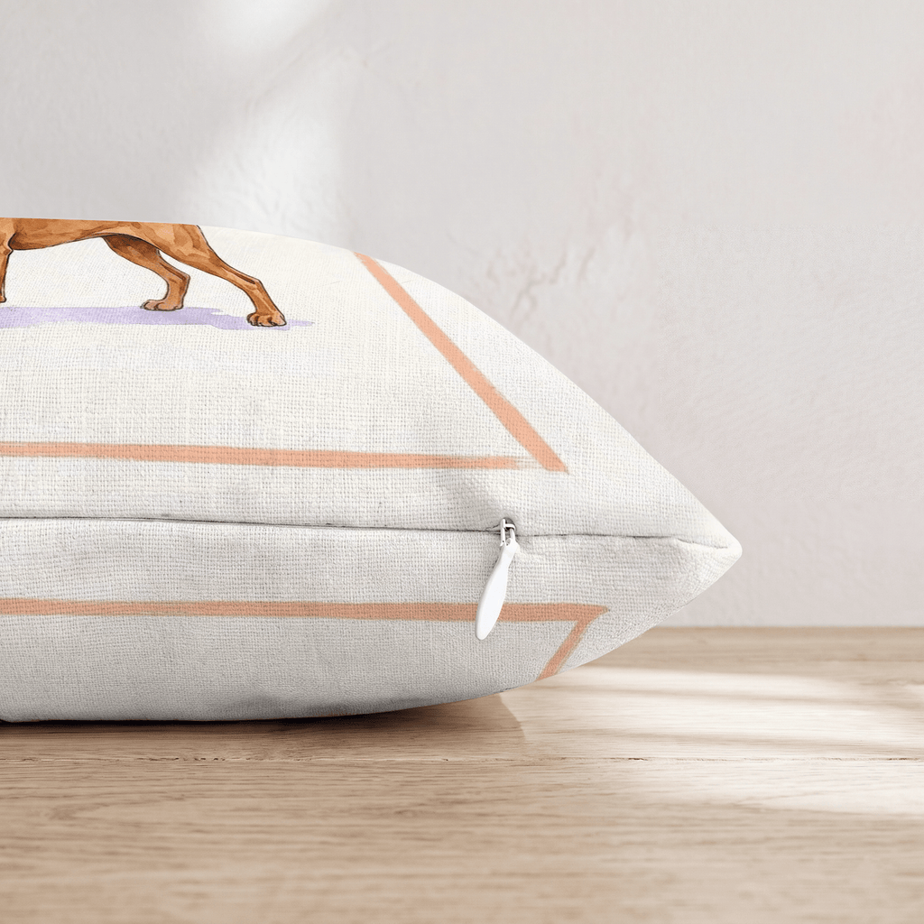 Vizsla Coffee Throw Pillow - Hillcroft Home