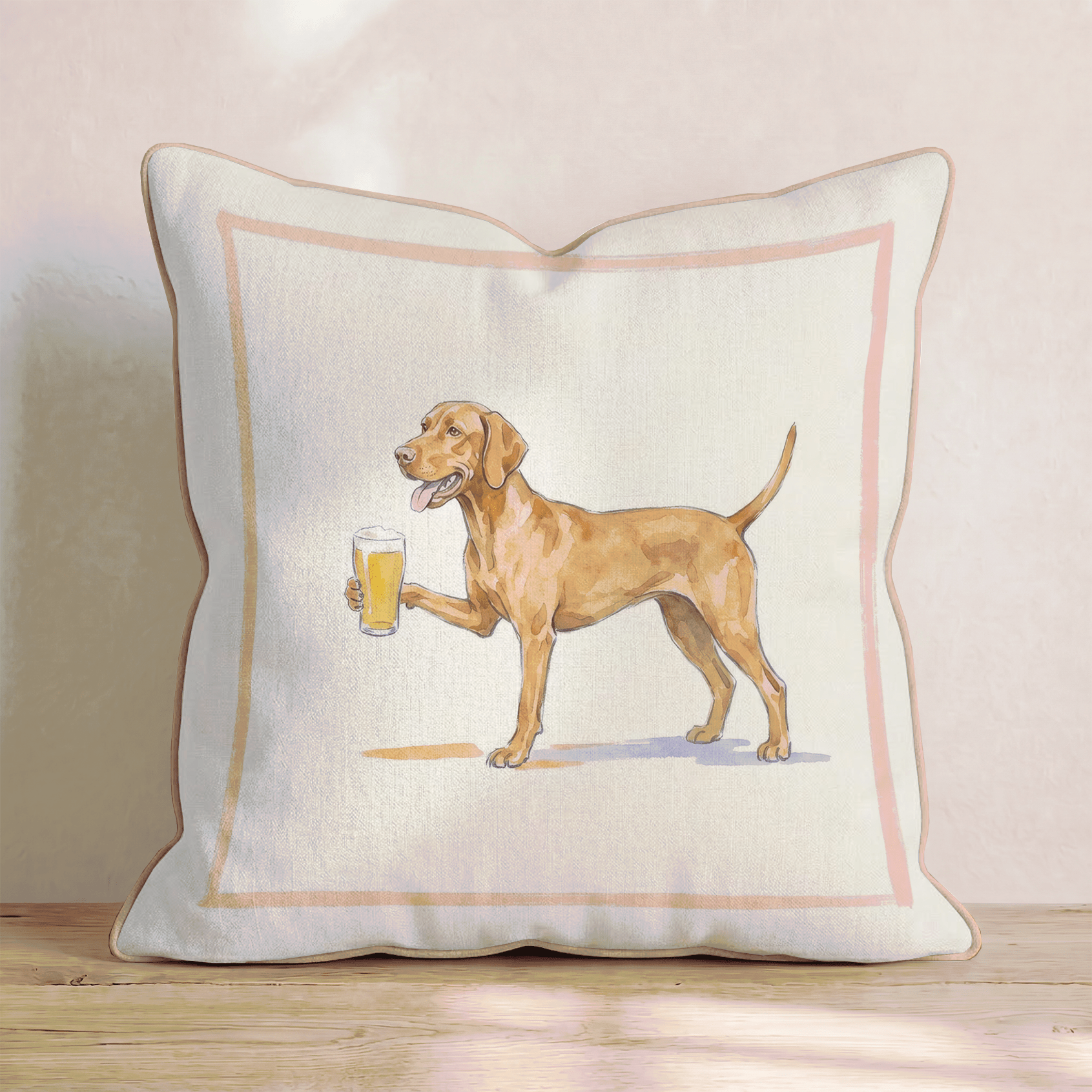 Vizsla Lager Throw Pillow - Hillcroft Home