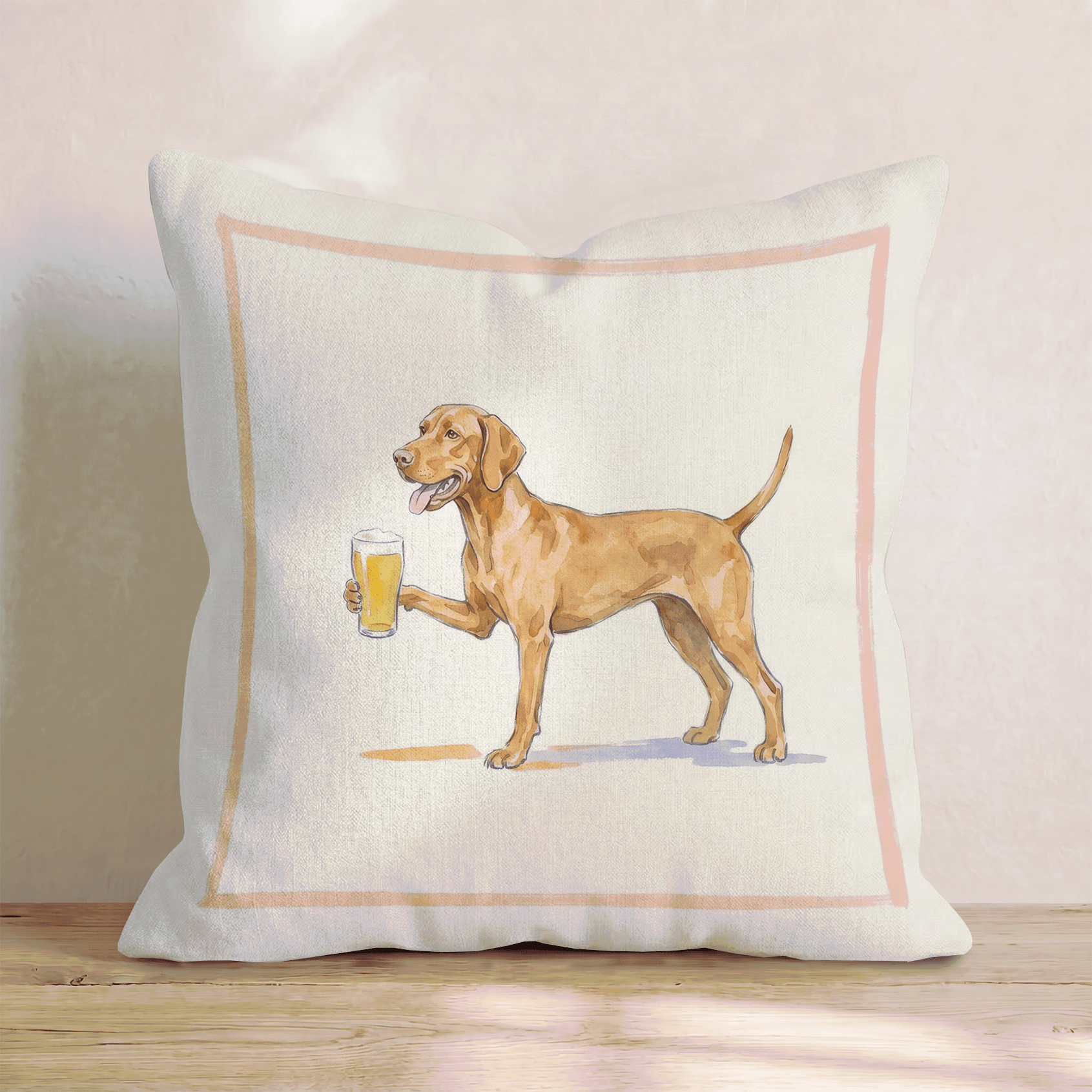 Vizsla Lager Throw Pillow - Hillcroft Home