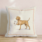 Vizsla Tumbler Throw Pillow - Hillcroft Home
