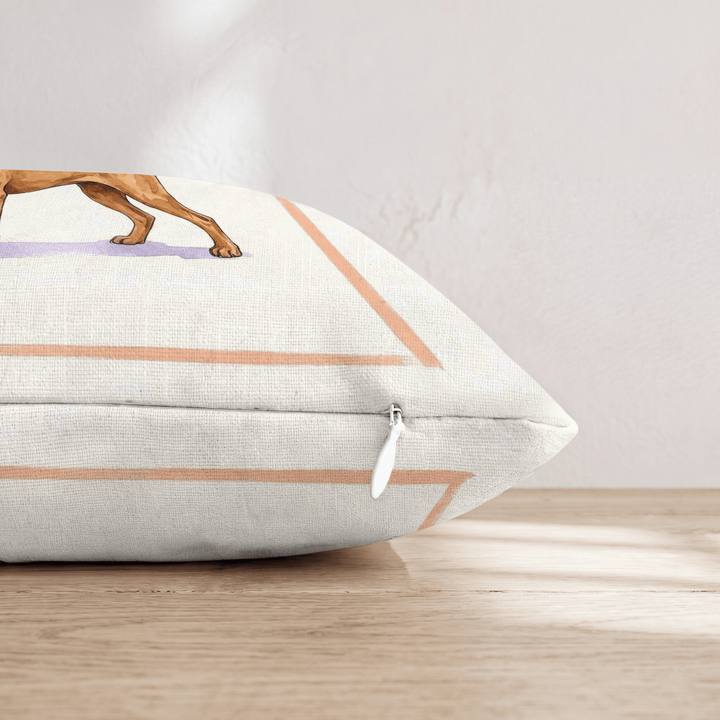 Vizsla Tumbler Throw Pillow - Hillcroft Home