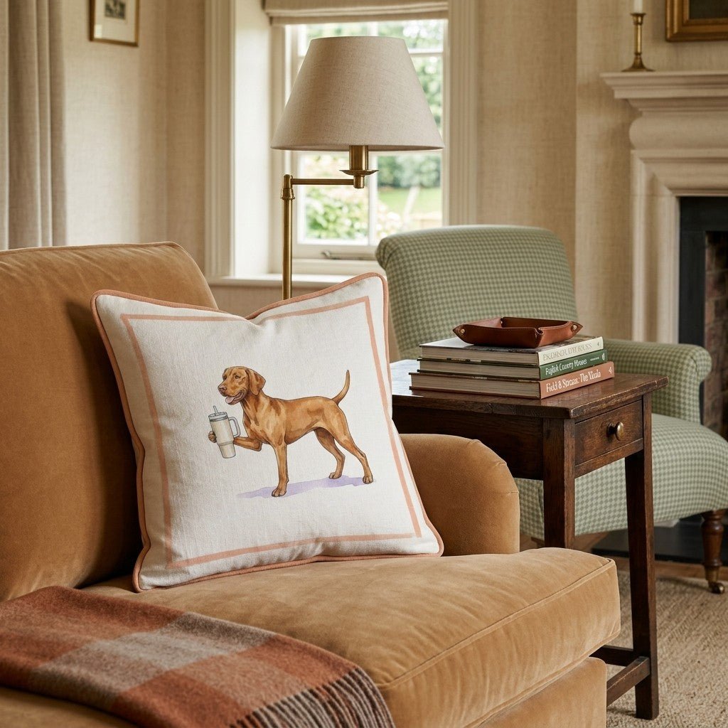 Vizsla Tumbler Throw Pillow - Hillcroft Home
