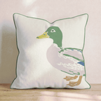 Waddling By Throw Pillow - Hillcroft Home