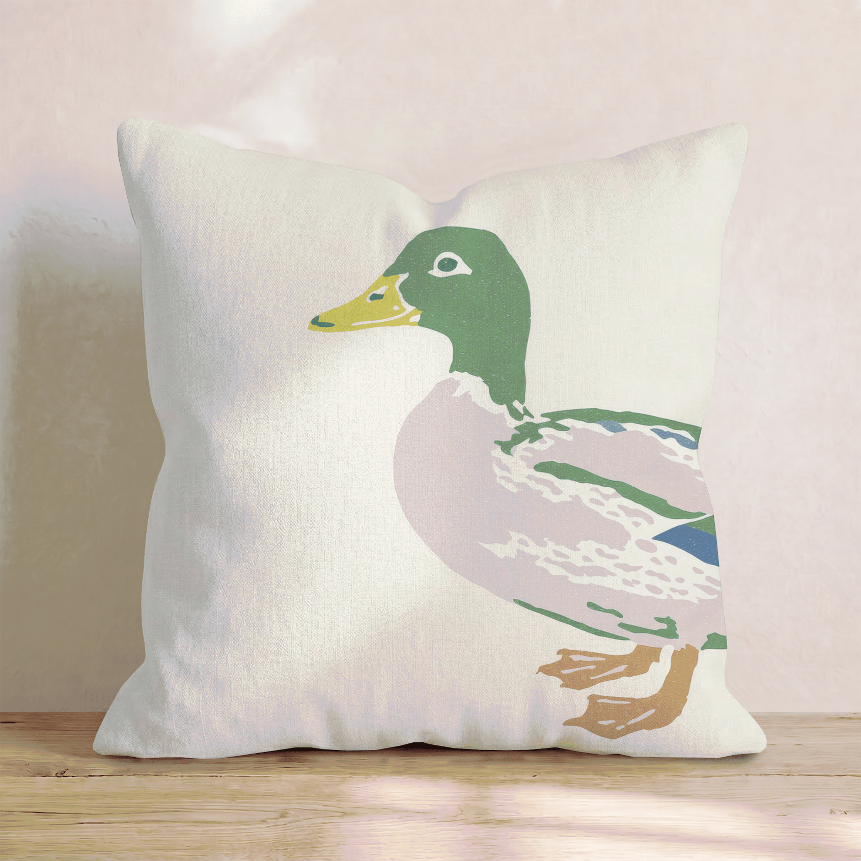 Waddling By Throw Pillow - Hillcroft Home
