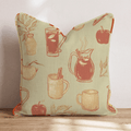 Warm Mulled Cider Throw Pillow - Hillcroft Home