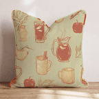 Warm Mulled Cider Throw Pillow - Hillcroft Home