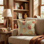 Warm Mulled Cider Throw Pillow - Hillcroft Home