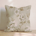 Warm Peony Vine Throw Pillow throw pillow - Hillcroft Home