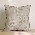 Warm Peony Vine Throw Pillow throw pillow - Hillcroft Home