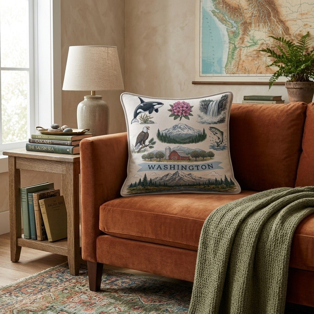 Washington Gallery Throw Pillow - Hillcroft Home