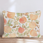 Watercolor Apple Orchard Throw Pillow - Hillcroft Home