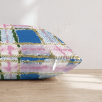 Watercolor Bliss Tartan Throw Pillow - Hillcroft Home