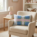 Watercolor Bliss Tartan Throw Pillow - Hillcroft Home