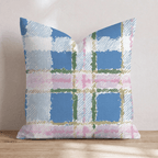 Watercolor Bliss Tartan Throw Pillow - Hillcroft Home