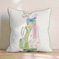 watercolor caddy graphic Throw Pillow - Hillcroft Home