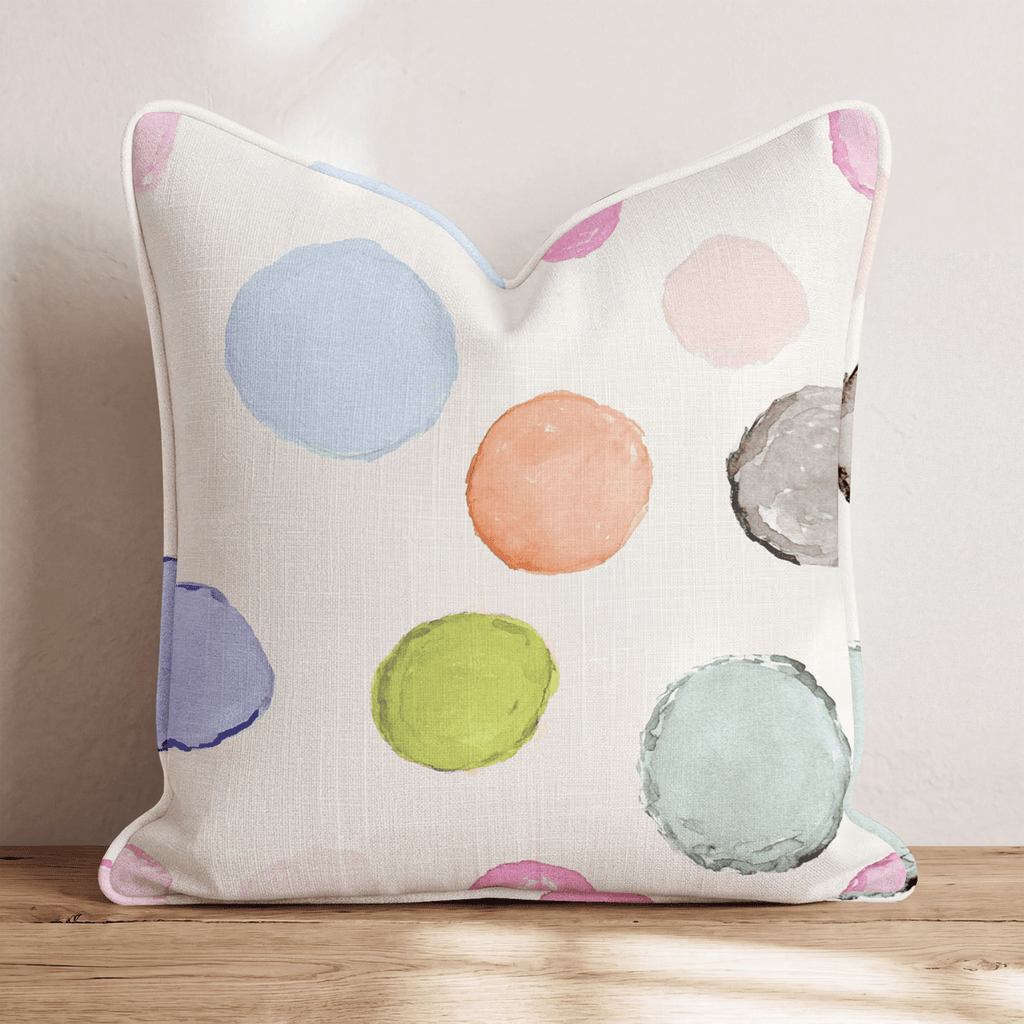 Watercolor Dot Confetti Throw Pillow - Hillcroft Home