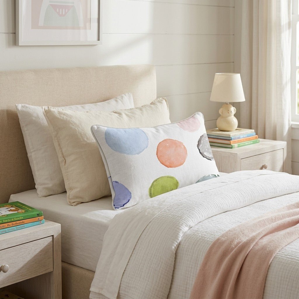 Watercolor Dot Confetti Throw Pillow - Hillcroft Home