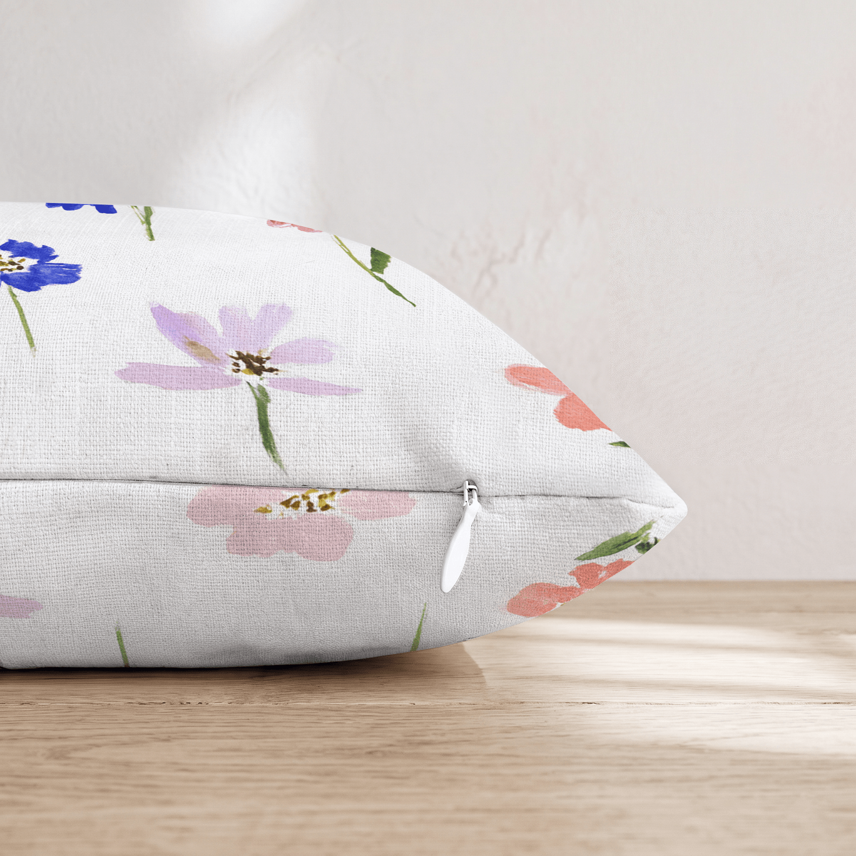Watercolor Garden Throw Pillow - Hillcroft Home