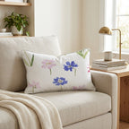 Watercolor Garden Throw Pillow - Hillcroft Home