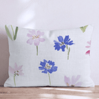 Watercolor Garden Throw Pillow - Hillcroft Home