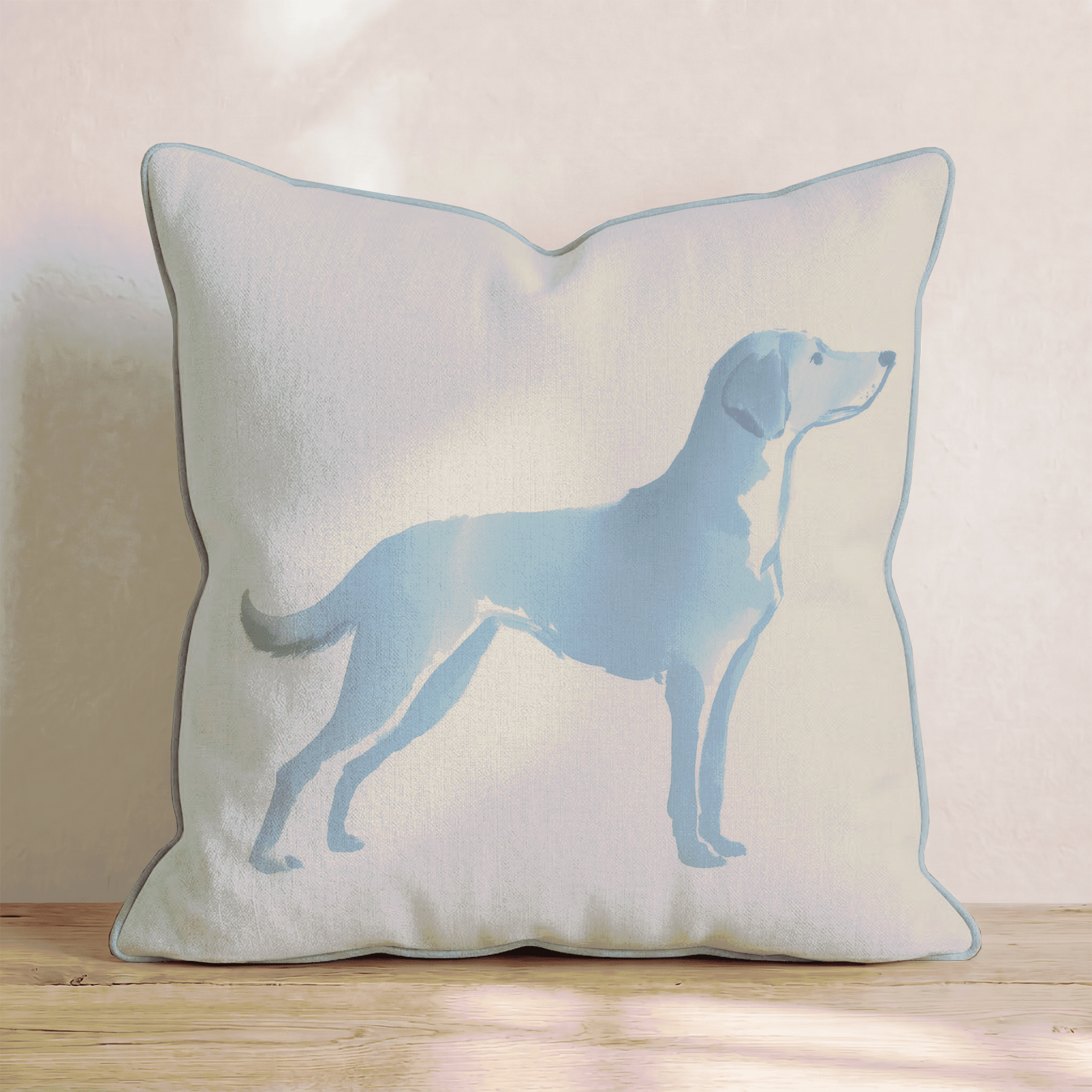 Watercolor Lab Throw Pillow - Hillcroft Home