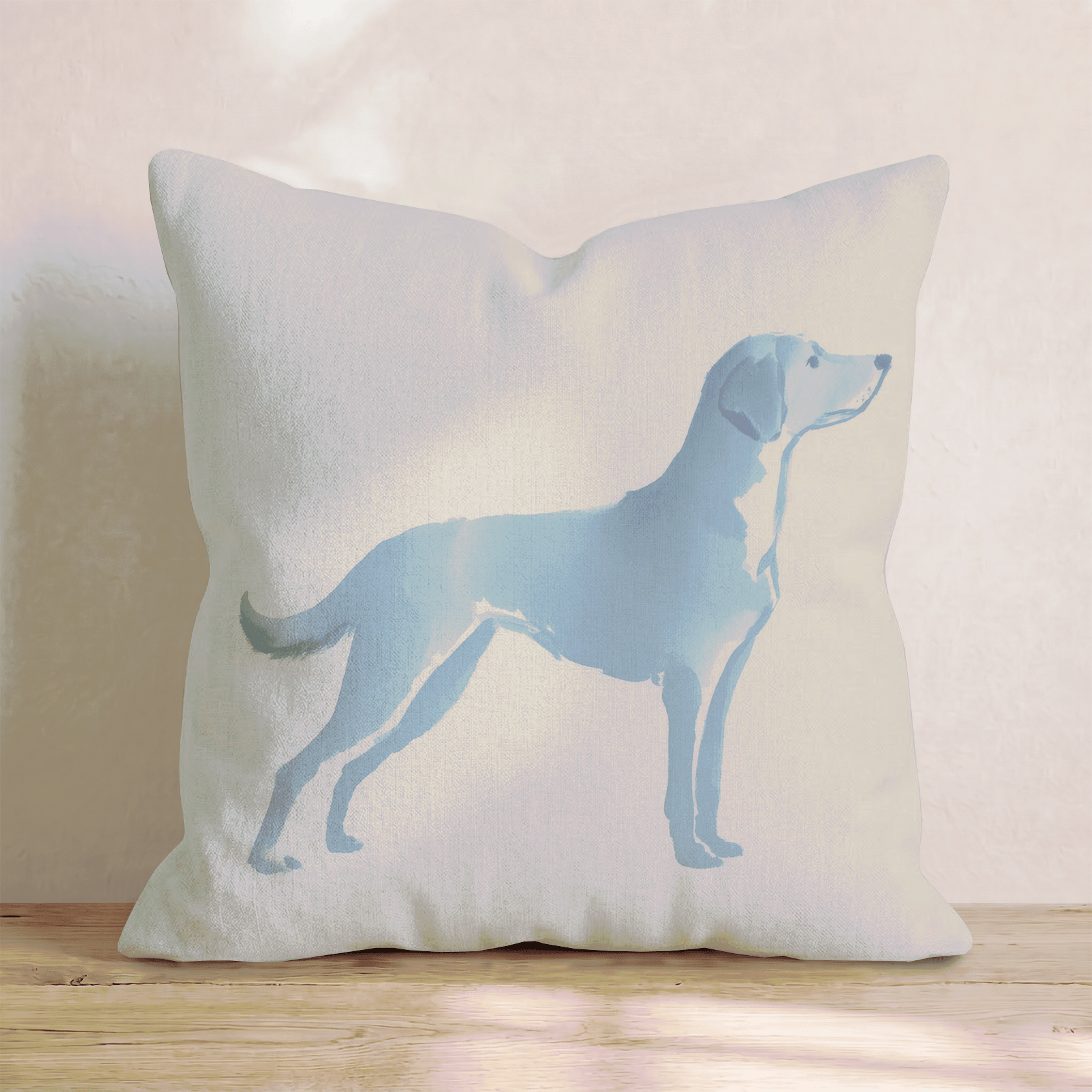 Watercolor Lab Throw Pillow - Hillcroft Home