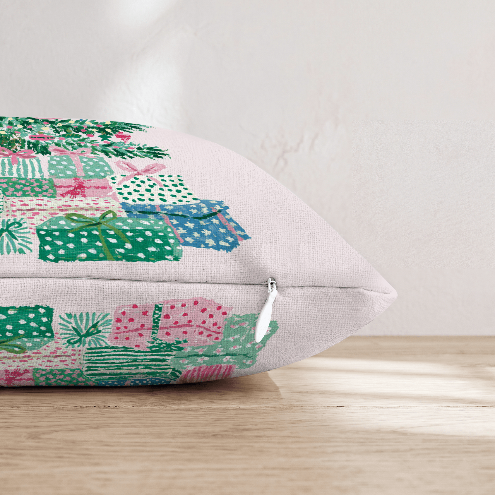 Watercolor Shell Tree Throw Pillow - Hillcroft Home