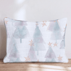 Watercolor Star Trees Throw Pillow - Hillcroft Home
