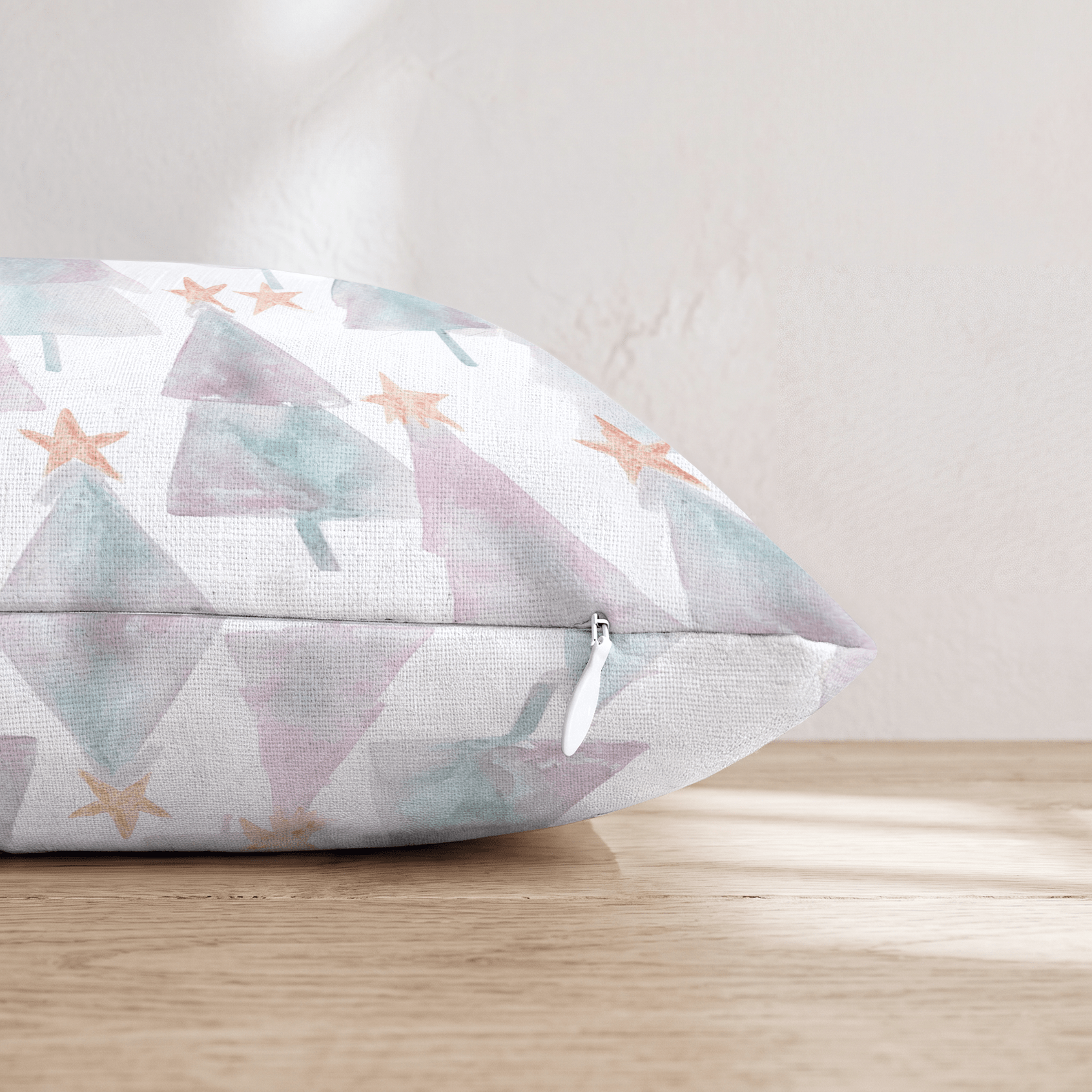 Watercolor Star Trees Throw Pillow - Hillcroft Home