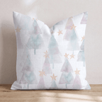 Watercolor Star Trees Throw Pillow - Hillcroft Home