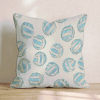 Watercolor Volleyball Throw Pillow - Hillcroft Home