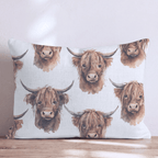 Watercolor Whiskers Throw Pillow - Hillcroft Home