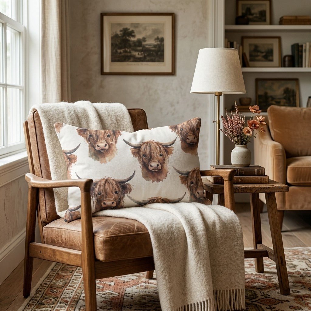 Watercolor Whiskers Throw Pillow - Hillcroft Home