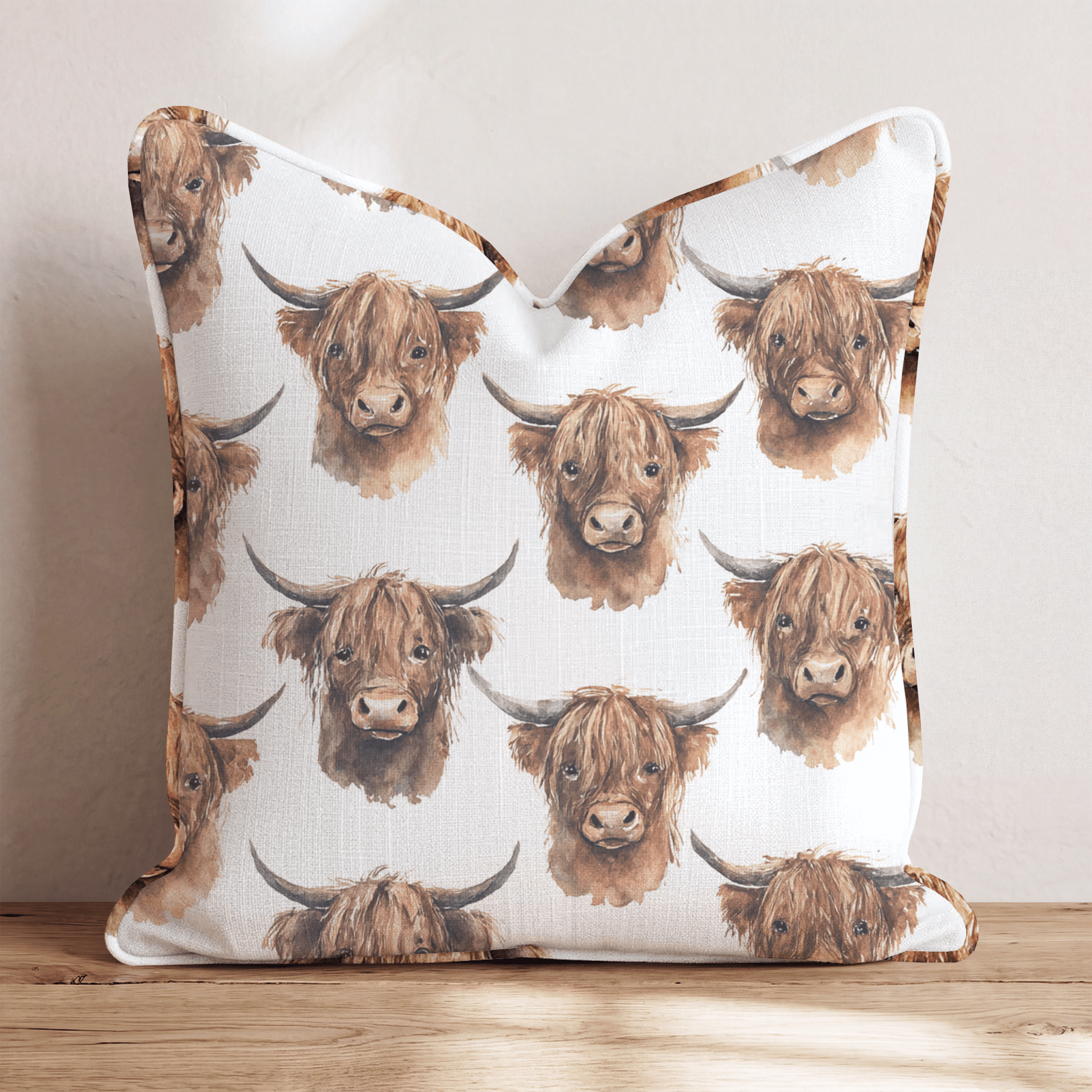 Watercolor Whiskers Throw Pillow - Hillcroft Home