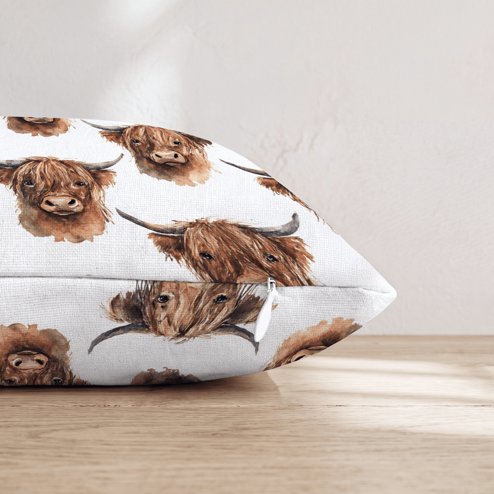 Watercolor Whiskers Throw Pillow - Hillcroft Home