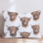 Watercolor Whiskers Throw Pillow - Hillcroft Home