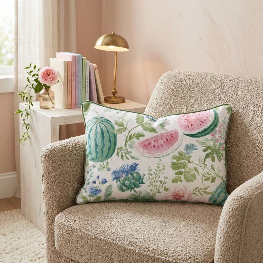 Watermelon Haven Throw Pillow - Hillcroft Home
